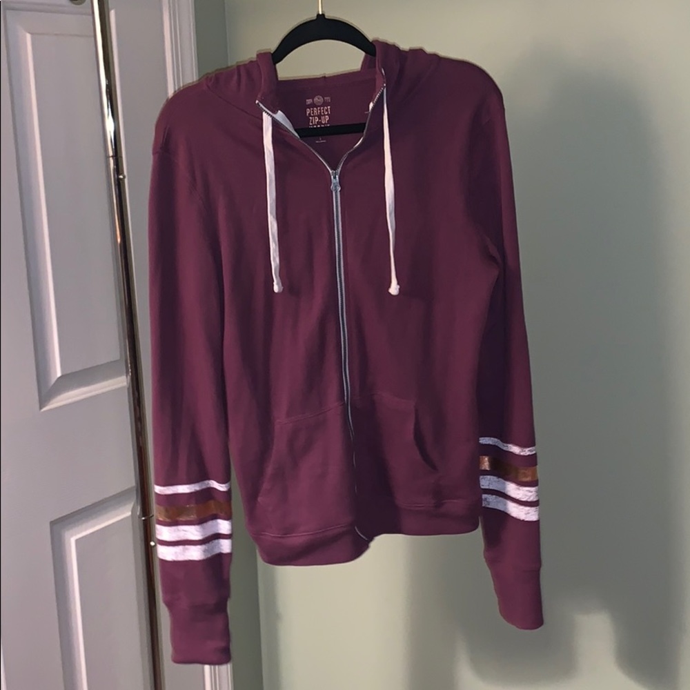 Purple zip up hoodie
